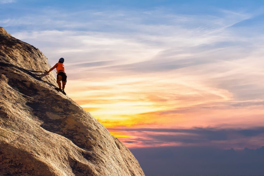 Psychological benefits of rock climbing