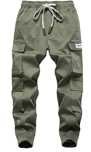 TLAENSON Boys Cargo Pants Cotton Casual Kids Rock Climbing Pants