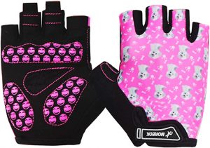 Kids Half Long Finger Climbing Gloves for Age 1-10 Boys Girls