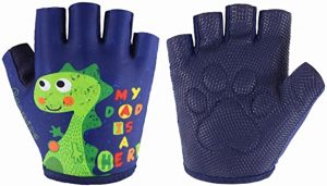 Kids Half Long Finger Climbing Gloves for Age 1-10 Boys Girls